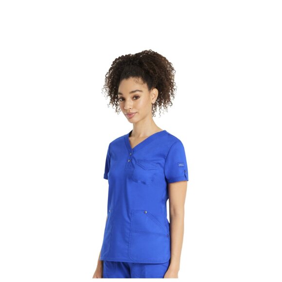 Women's Genuine Dickies Snap Front Top - Picture 5 of 6